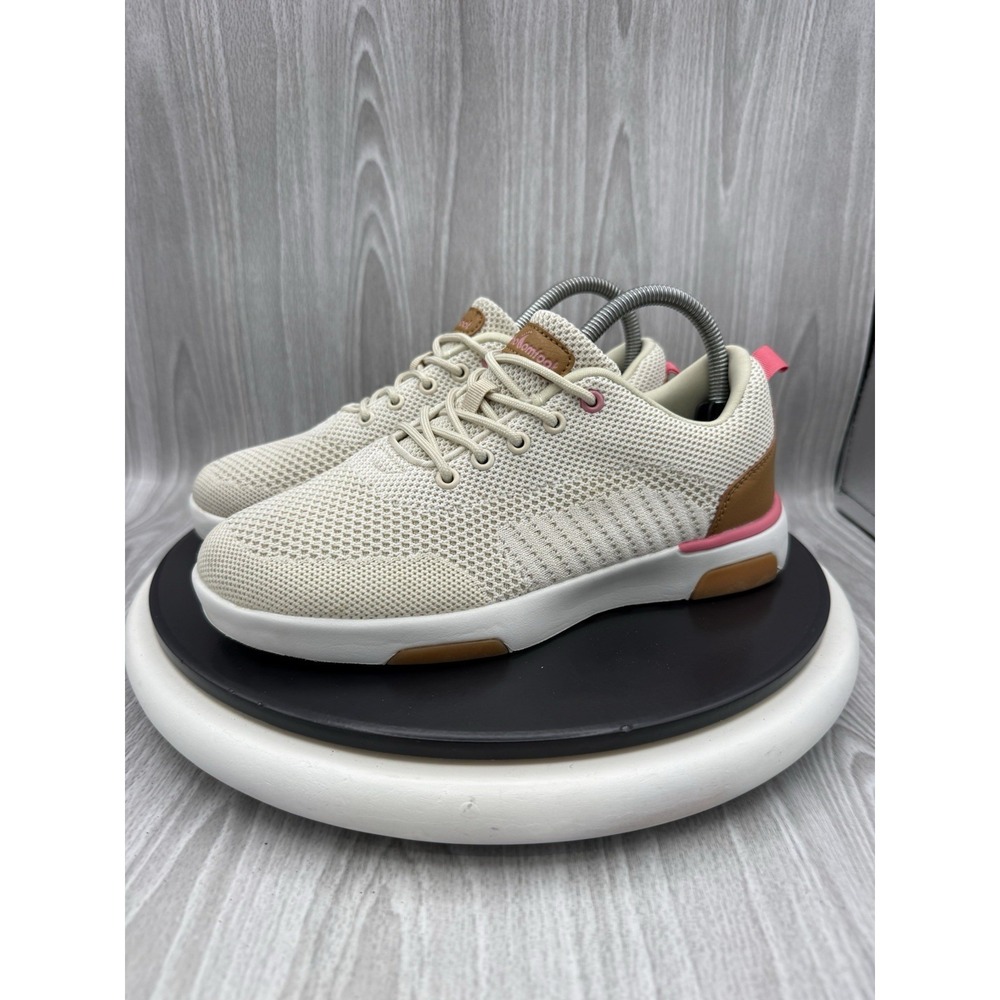 OrthoComfoot Womens Size 7.5 EU 38 Beige Arch Support Walking Sneakers Shoes